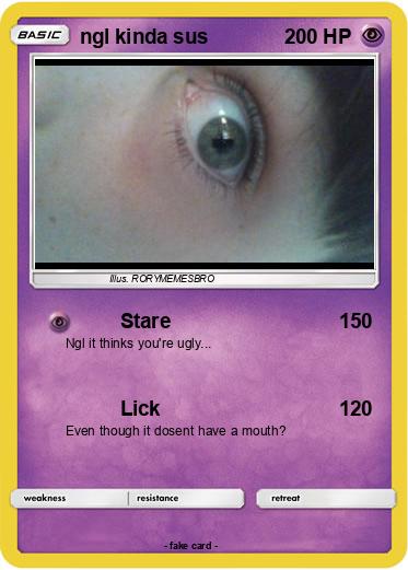 Pokemon ngl kinda sus