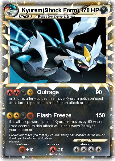 Pokemon Kyurem(Shock Form)