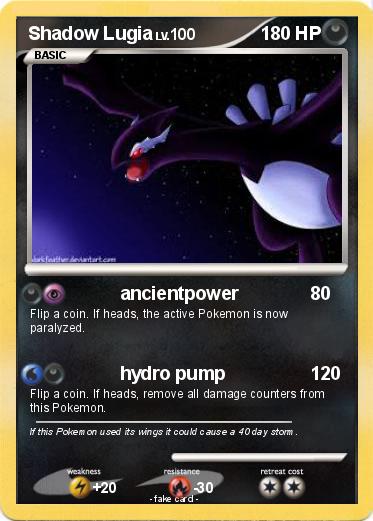 Pokemon Shadow Lugia