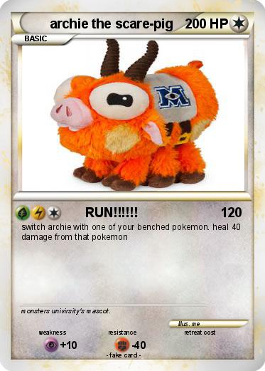 Pokemon archie the scare-pig
