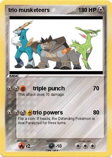 Pokemon trio musketeers