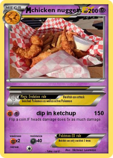 Pokemon chicken nuggets