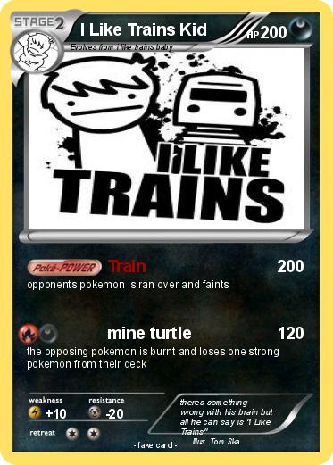 Pokemon I Like Trains Kid