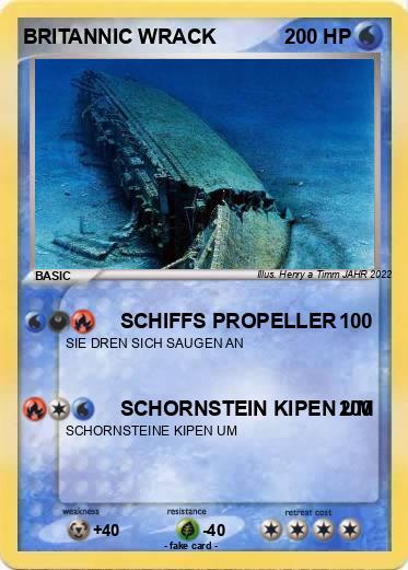 Pokemon BRITANNIC WRACK