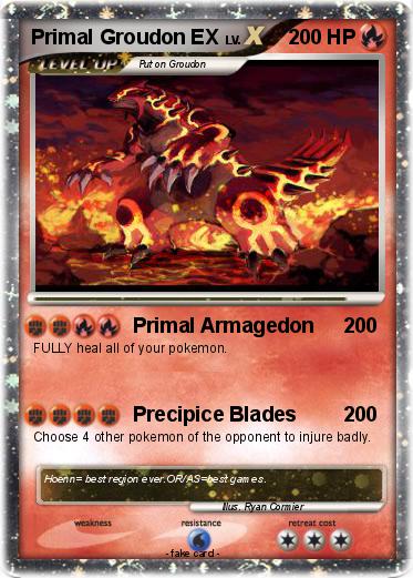 Pokemon Primal Groudon EX