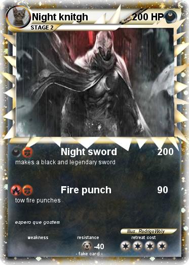 Pokemon Night knitgh