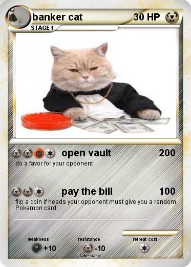 Pokemon banker cat