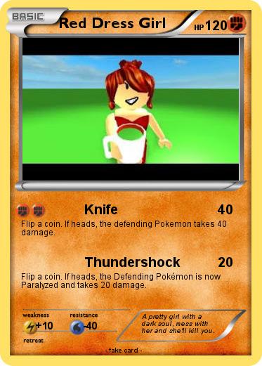 Pokemon Red Dress Girl