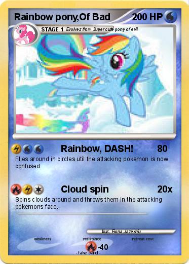 Pokemon Rainbow pony,Of Bad