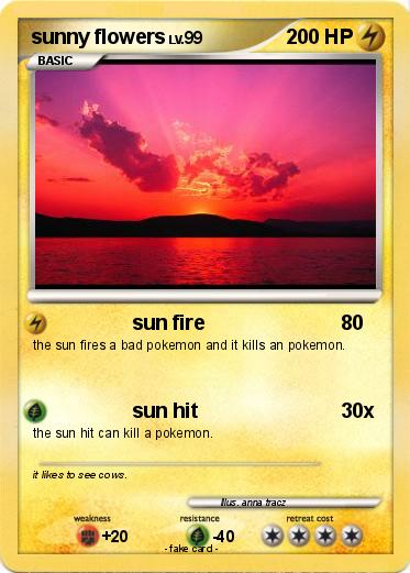 Pokemon sunny flowers