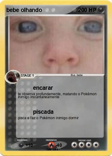 Pokemon bebe olhando