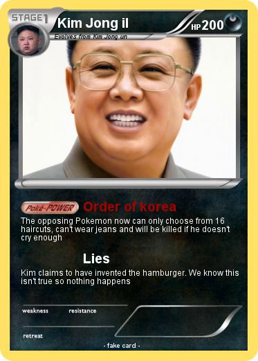 Pokemon Kim Jong il