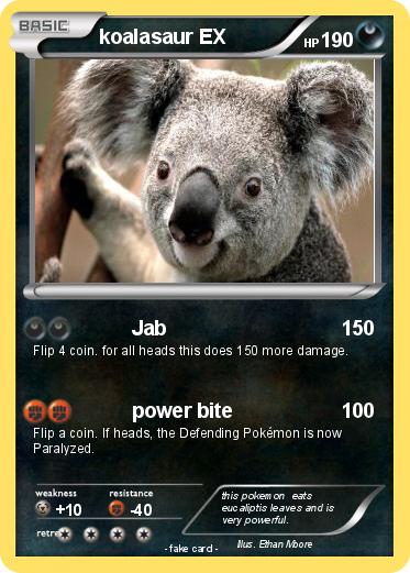 Pokemon koalasaur EX