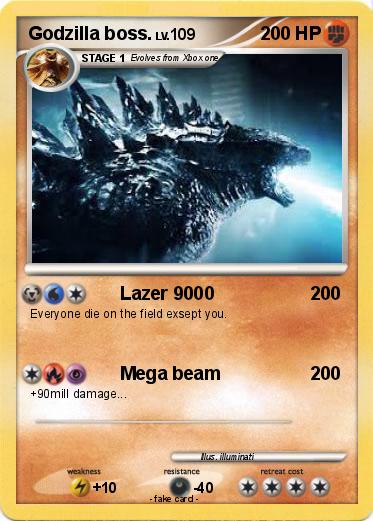 Pokemon Godzilla boss.