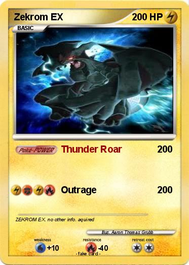 Pokemon Zekrom EX