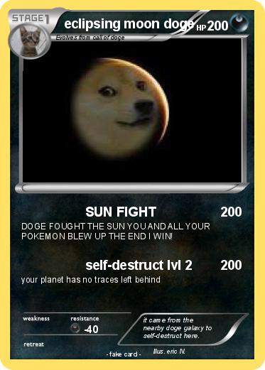 Pokemon eclipsing moon doge