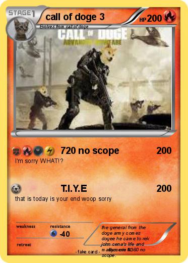 Pokemon call of doge 3