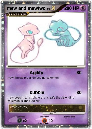Pokemon mew and mewtwo