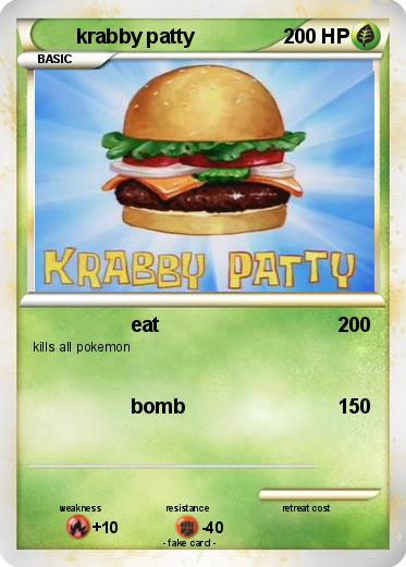 Pokemon krabby patty