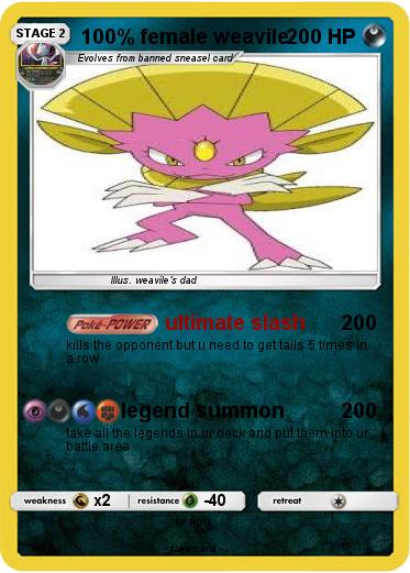 Pokemon 100% female weavile