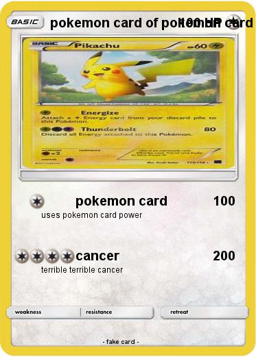 Pokemon pokemon card of pokemon card