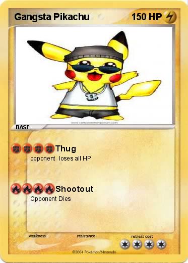 Pokemon Gangsta Pikachu