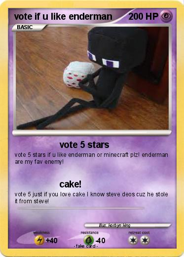 Pokemon vote if u like enderman