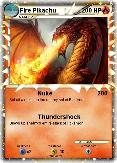 Pokemon Fire Pikachu