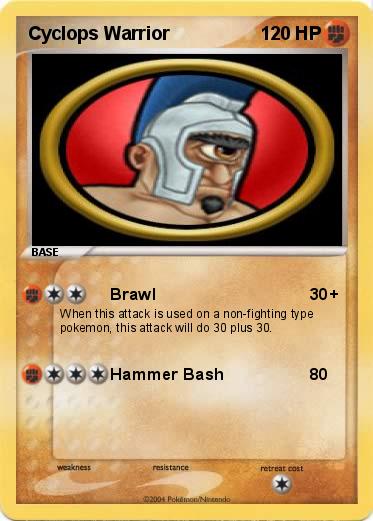 Pokemon Cyclops Warrior