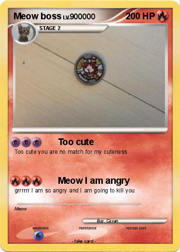 Pokemon Meow boss