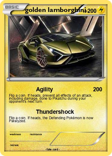Pokemon golden lamborghini