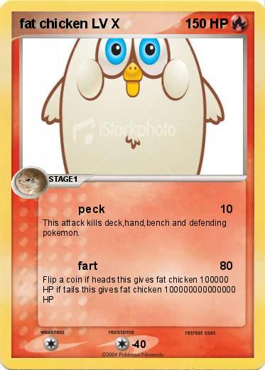 Pokemon fat chicken LV X