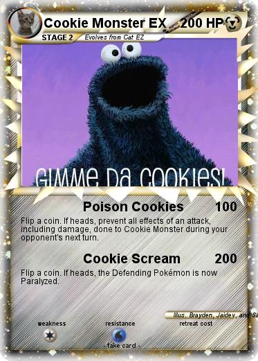 Pokemon Cookie Monster EX