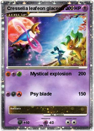 Pokemon Cresselia leafeon glaceon