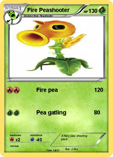 Pokemon Fire Peashooter