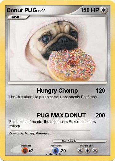 Pokemon Donut PUG