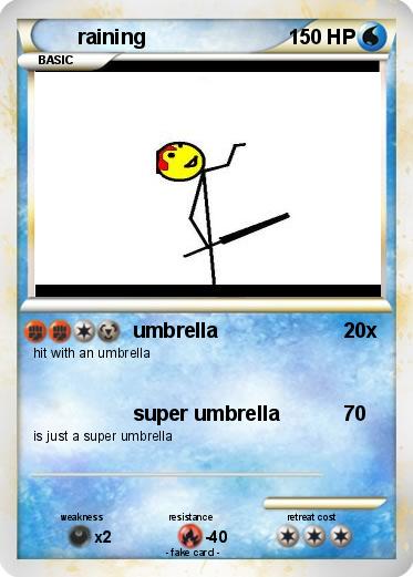 Pokemon raining