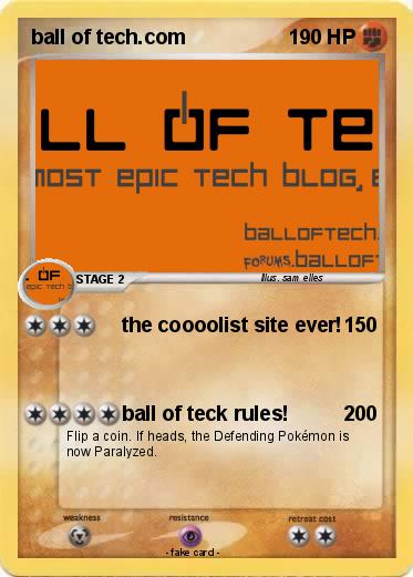 Pokemon ball of tech.com