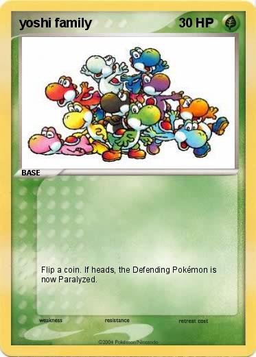 Pokemon yoshi family