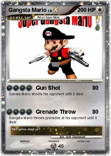 Pokemon Gangsta Mario