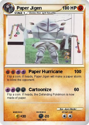 Pokemon Paper Jigen