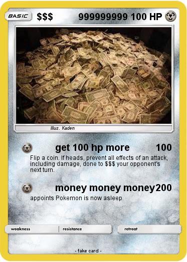 Pokemon $$$          999999999