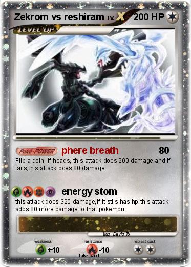 Pokemon Zekrom vs reshiram