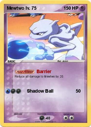 Pokemon Mewtwo lv. 75