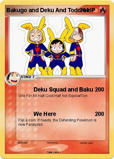Pokemon Bakugo and Deku And Todoroki