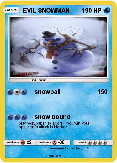 Pokemon EVIL SNOWMAN