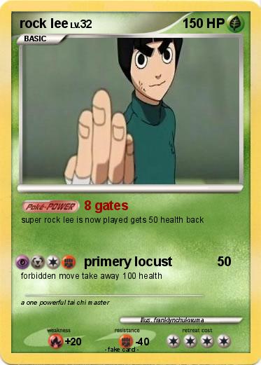Pokemon rock lee