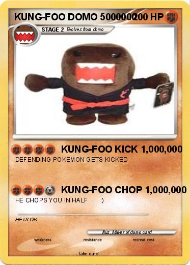 Pokemon KUNG-FOO DOMO 5000000