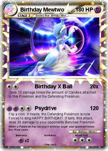 Pokemon Birthday Mewtwo