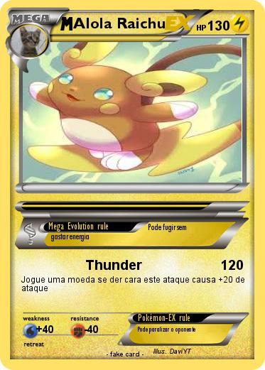 Pokemon Alola Raichu